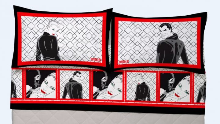 60 anni di Diabolik: in arrivo una capsule collection di tessili letto