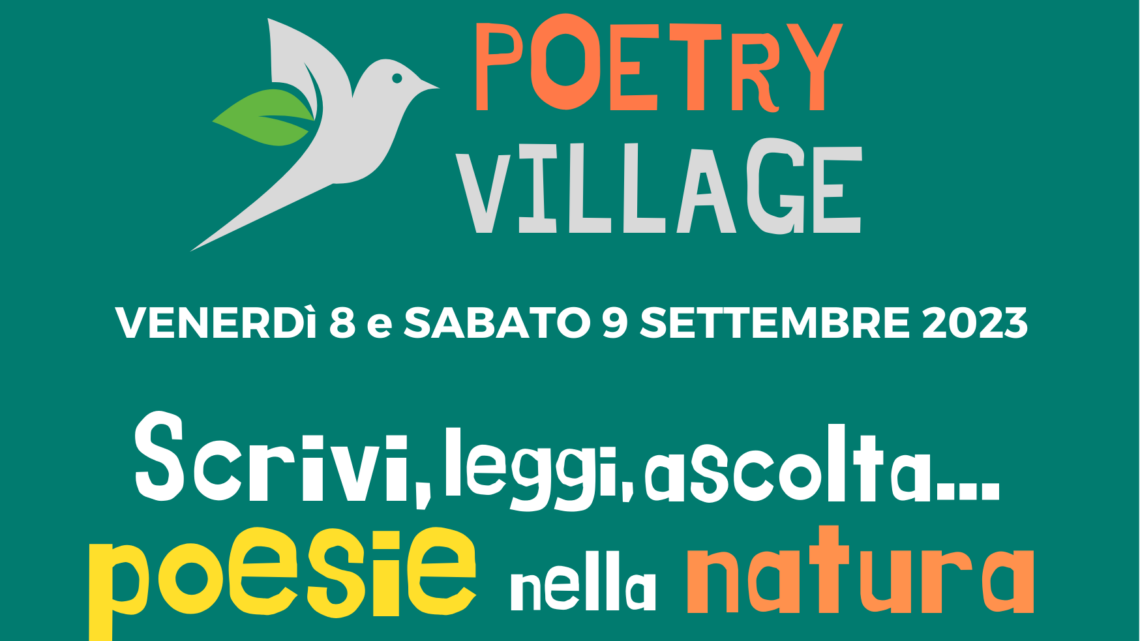8 e 9 settembre a Roma si parla di poesia e ambiente al Poetry Village