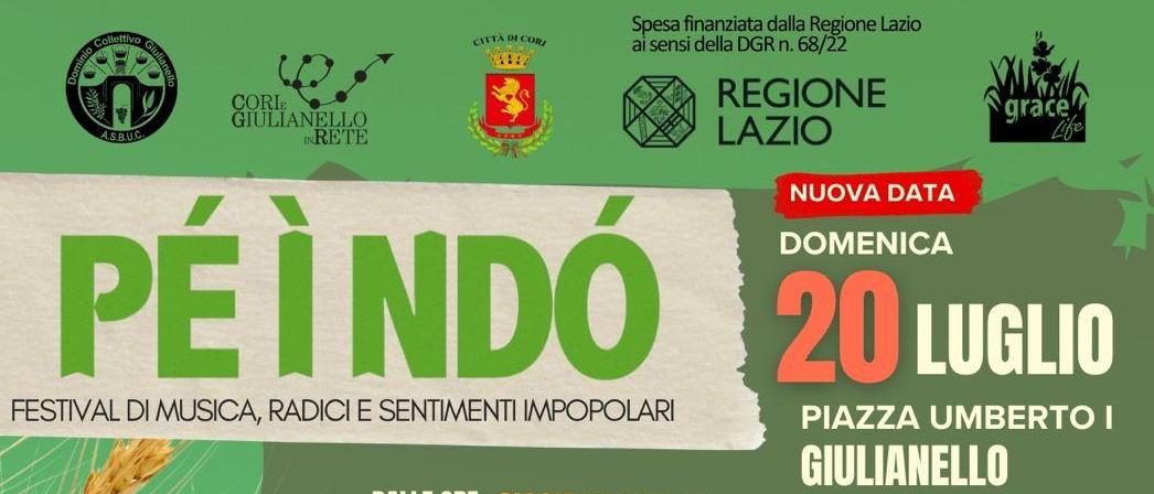 Terra, comunità e cura: il Progetto LIFE Grace partecipa al Festival PÉ I NDÒ di Giulianello domenica 20 luglio